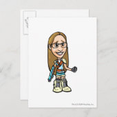 Dragona Terror Mountain Staff Player Postkarte (Vorne/Hinten)