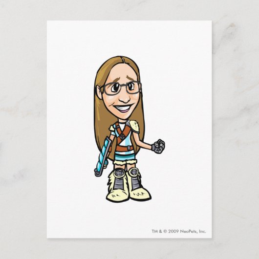 Dragona Terror Mountain Staff Player Postkarte (Vorderseite)