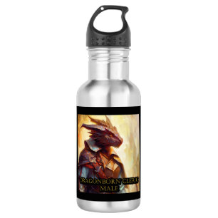 Dragonborn Cleric Male Edelstahlflasche