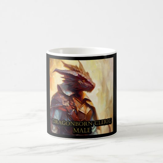 Dragonborn Cleric Male Kaffeetasse (Mittel)