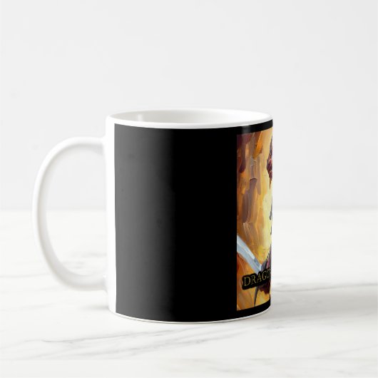 Dragonborn Fighter Male Kaffeetasse (Links)