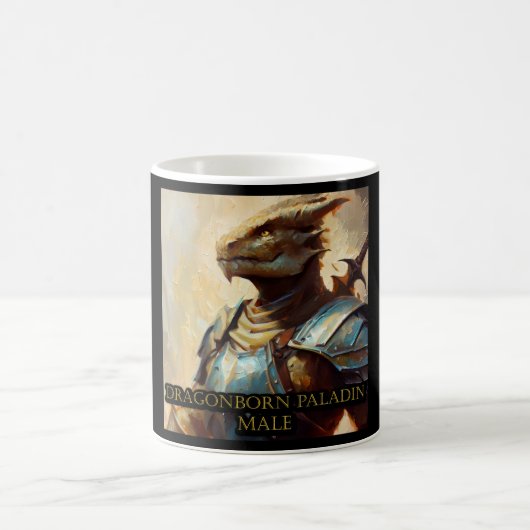 Dragonborn Paladin Male Kaffeetasse (Mittel)