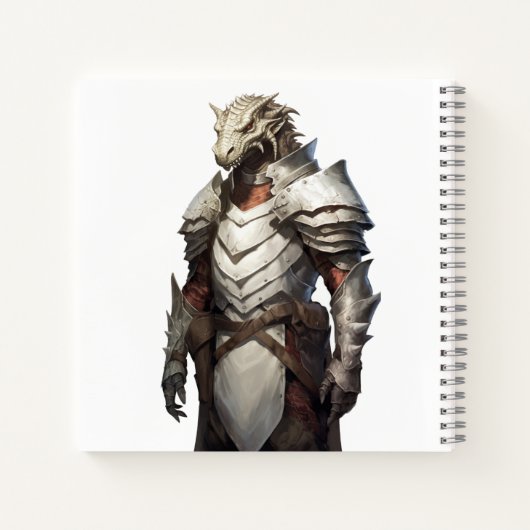 Dragonborn Paladin Notizblock (Rückseite)