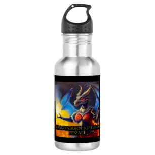 Dragonborn Zauberer Edelstahlflasche