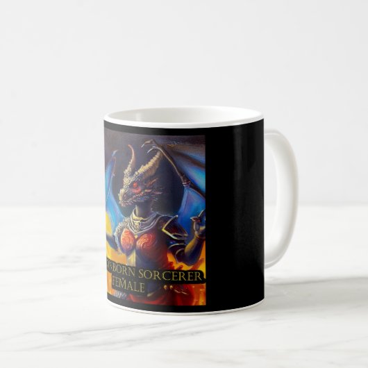 Dragonborn Zauberer Kaffeetasse (VorderseiteRechts)
