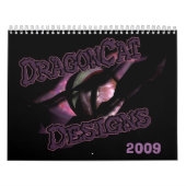 DragonCat Designs 2009 3D Dragons Kalender (Titelbild)