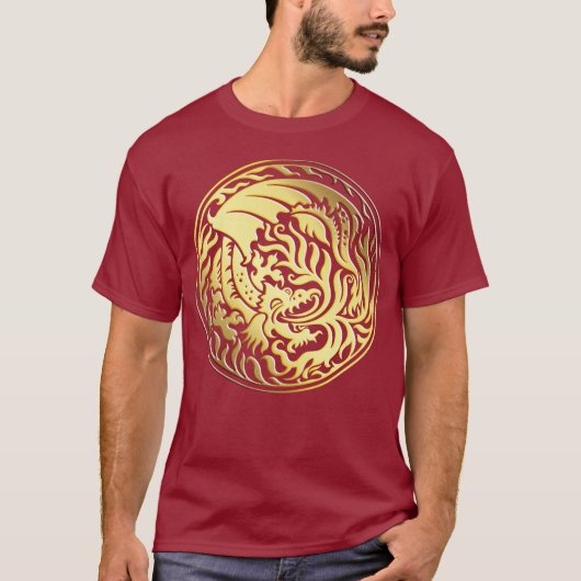 Dragoncircle - Gold T-Shirt (Vorderseite)