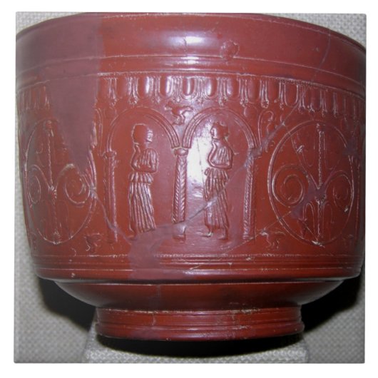 Dragondorff Schale, von Graufesenque, c.150 BC Fliese (Vorderseite)