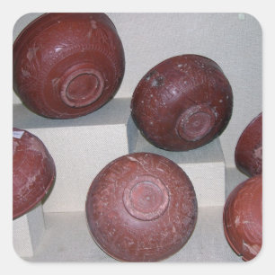 Dragondorff Schalen, c.150 BC (Tonwaren) Quadratischer Aufkleber