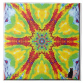 Dragoneye Kaleidoscope Tile Fliese (Vorderseite)