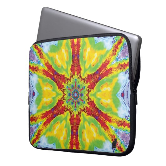 Dragoneye Kaleidoskop Laptopschutzhülle (Vorderseite Links)