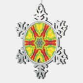 Dragoneye Kaleidoskop Snowflake Ornament (Rechts)