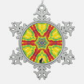 Dragoneye Kaleidoskop Snowflake Ornament (Vorderseite)