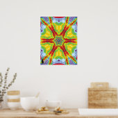 Dragoneye Kinetic Collage Kaleidoscope Poster (Küche)