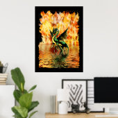 DRAGONFIRE: Das Dragon Art Poster (Heimbüro)