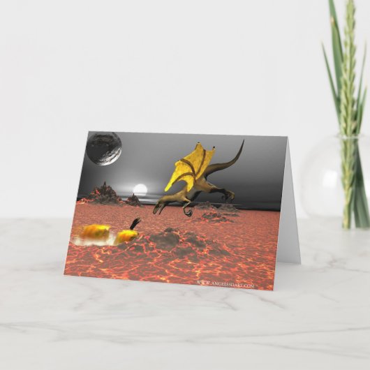 DragonFire Gruß-Karte Karte (Vorderseite)