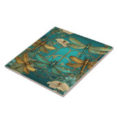Dragonfis Art Nouveau Art Deco Aquamarine Libelle Fliese (Seite)