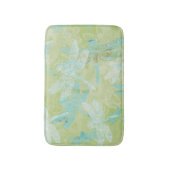Dragonfis Green Aquamarin Blue Pattern Badematte (Vorderseite Vertikal)