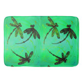 Dragonfis Lime Green Drehung Bath Mat Badematte (Vorderseite)