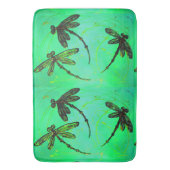 Dragonfis Lime Green Drehung Bath Mat Badematte (Vorderseite Vertikal)