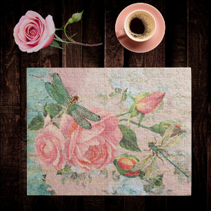 Dragonfis Rose und Gold Handwriting Ephemera Puzzle