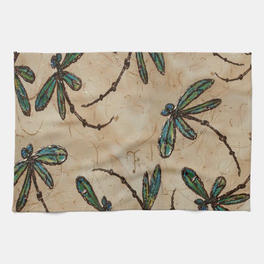 Dragonfis Rustikale Creme Handtuch (Horizontal)