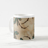 Dragonfis Rustikale Creme Kaffeetasse (Vorderseite Links)