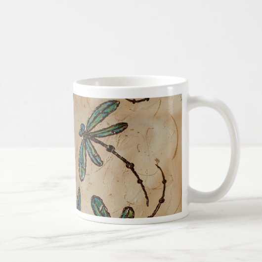 Dragonfis Rustikale Creme Kaffeetasse (Rechts)