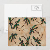 Dragonfis Rustikale Creme Postkarte (Vorne/Hinten)