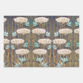 Dragonfis Water Lilies Marsh Art Nouveau Geschenkpapier Set (Vorderseite)