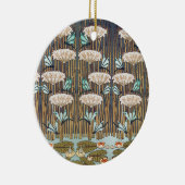 Dragonfis Water Lilies Marsh Art Nouveau Keramik Ornament (Rechts)