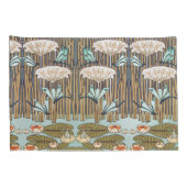 Dragonfis Water Lilies Marsh Art Nouveau Kissenbezug (Rückseite-Rechts)