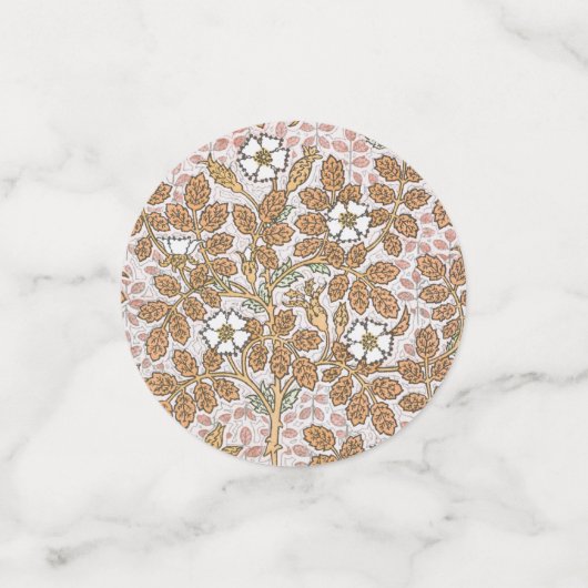 Dragonfis Water Lilies Marsh Art Nouveau Konfetti (Klein Vorderseite)