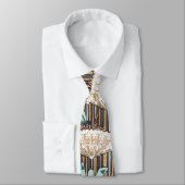 Dragonfis Water Lilies Marsh Art Nouveau Krawatte (Gebunden)