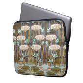 Dragonfis Water Lilies Marsh Art Nouveau Laptopschutzhülle (Vorderseite Links)