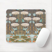 Dragonfis Water Lilies Marsh Art Nouveau Mousepad (Mit Mouse)