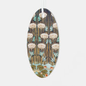 Dragonfis Water Lilies Marsh Art Nouveau Ornament Aus Metall (Vorderseite links)