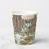 Dragonfis Water Lilies Marsh Art Nouveau Pappbecher (Rückseite)