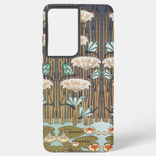Dragonfis Water Lilies Marsh Art Nouveau Samsung Galaxy Hülle