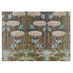 Dragonfis Water Lilies Marsh Art Nouveau Schneidebrett