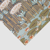 Dragonfis Water Lilies Marsh Art Nouveau Seidenpapier (Ausschnitt)