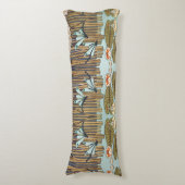 Dragonfis Water Lilies Marsh Art Nouveau Seitenschläferkissen (Vorderseite Vertikal)