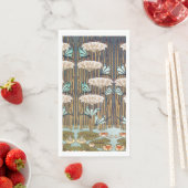 Dragonfis Water Lilies Marsh Art Nouveau Serviette (Beispiel)