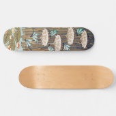 Dragonfis Water Lilies Marsh Art Nouveau Skateboard (Horizontal)