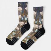 Dragonfis Water Lilies Marsh Art Nouveau Socken (Links)