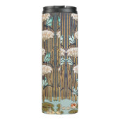 Dragonfis Water Lilies Marsh Art Nouveau Thermosbecher (Rückseite)