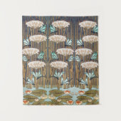 Dragonfis Water Lilies Marsh Art Nouveau Wandteppich (Vorderseite)