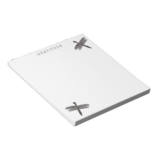 Dragonfis Watercolor Dankbarkeit Notizblock (angewinkelt)