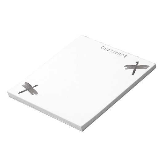 Dragonfis Watercolor Dankbarkeit Notizblock (Rotiert)