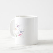 Dragonfis Whimsical Cartoon Art Kaffeetasse (Vorderseite Links)